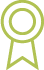 Icon showing a rosette with a tick icon in the centre representing awards won by Sprint Enterprise