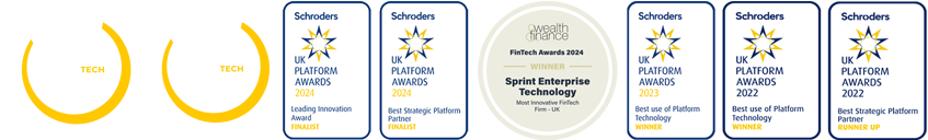 Sprint Enterprise Technology award logos showcasing industry recognition